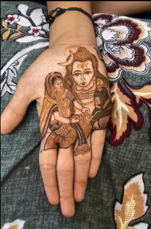 shiv mehndi ideas