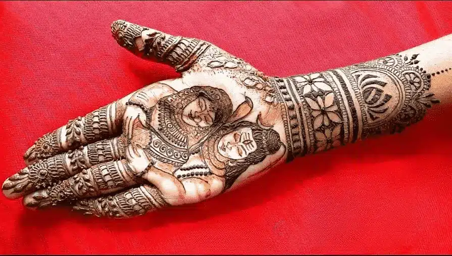 Shiv parvati mehndi designs